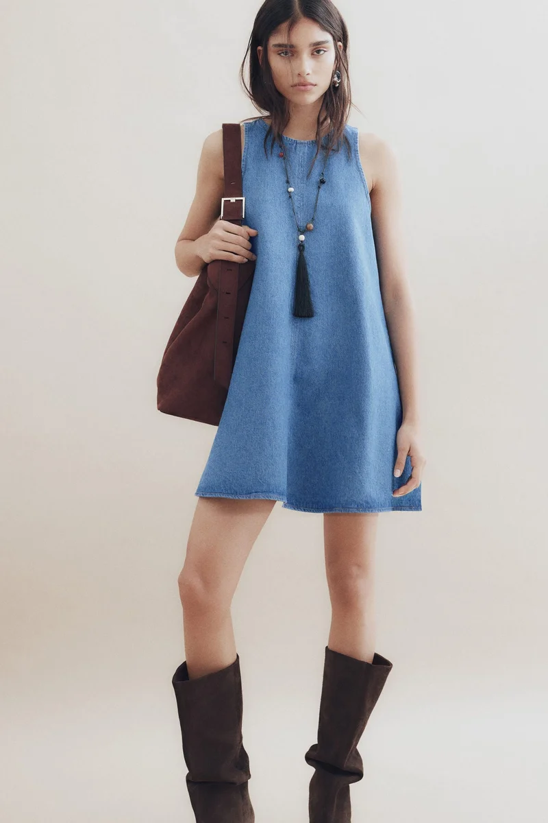 H&M A-line denim dress