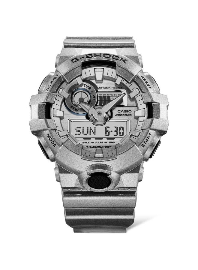 CASIO G-SHOCK GA-700FF-8ADR Analog-Digital Men’s Watch, Shock Resistant, 200M Water Resistant, Grey Resin Strap - Image 2