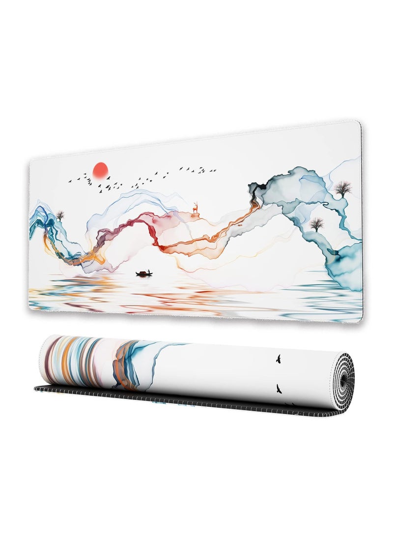 سكاي تاتش لوحة ماوس ألعاب كبيرة بحواف مخيطة ممتدة مقاس XL (80 سم × 30 سم) - Image 1