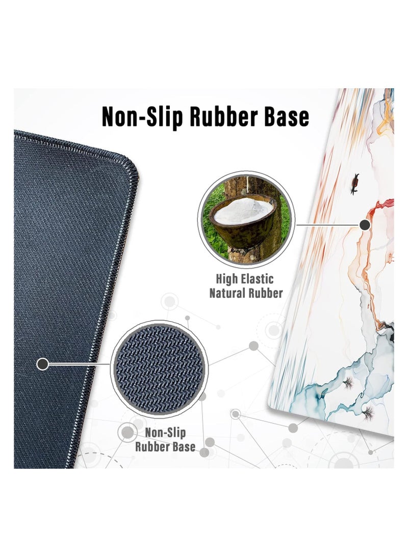 سكاي تاتش لوحة ماوس ألعاب كبيرة بحواف مخيطة ممتدة مقاس XL (80 سم × 30 سم) - Image 5