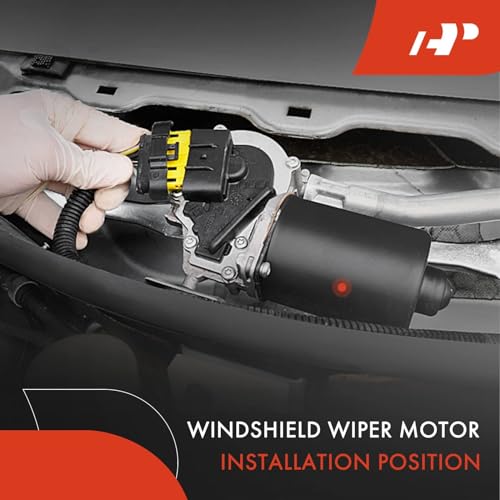 A-Premium APremium Front Windshield Wiper Motor Compatible with BMW E70 Series X5 20072013 E71 Series X6 20082015 Sport Utility 4Pin Replace 61617200510 - Image 3