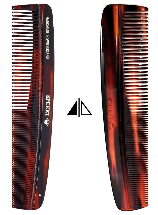 Speert #5 Handmade Wide Narrow Tooth Comb Tortoise Havana Acetate Thick Coarse Curly Thin Fine Straight Hair Detangling Parting Grooming Teasing Styling Hairdresser Barber Hairdressing Wet Dry Pocket - Image 5