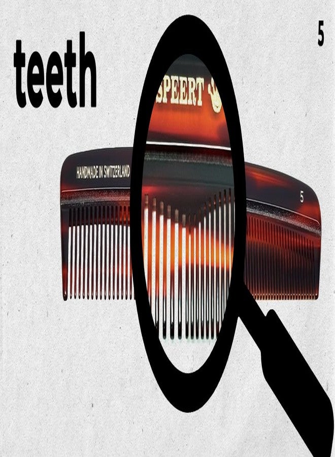 Speert #5 Handmade Wide Narrow Tooth Comb Tortoise Havana Acetate Thick Coarse Curly Thin Fine Straight Hair Detangling Parting Grooming Teasing Styling Hairdresser Barber Hairdressing Wet Dry Pocket - Image 4