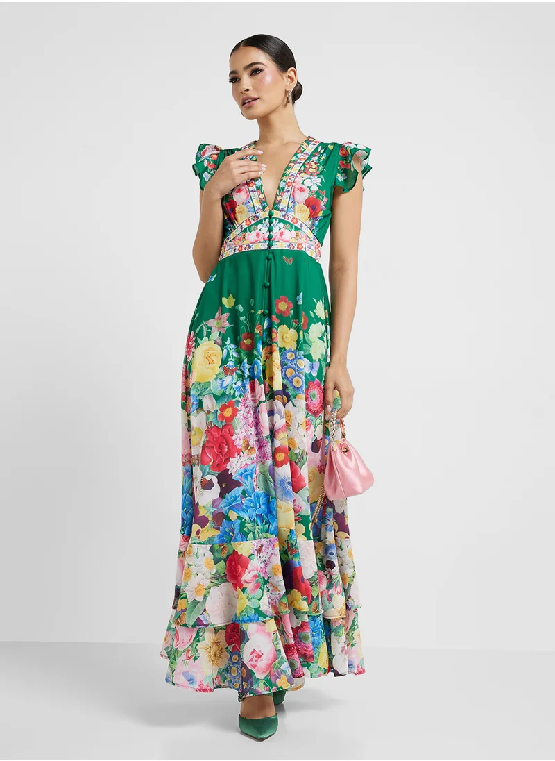 Khizana Floral Print Dress