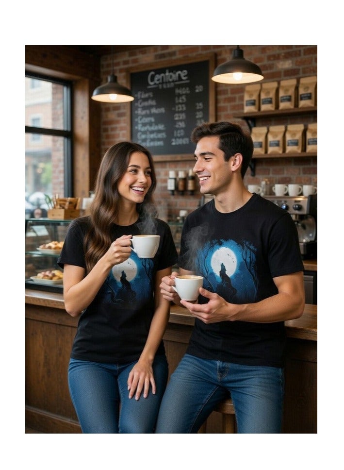 Dirty Lizard Black printed t-shirt with Animal image 100% cotton 20 - Image 1