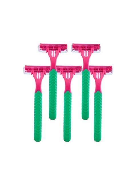 Disposable Razor Blades With Pivoting Head For Women 4+1