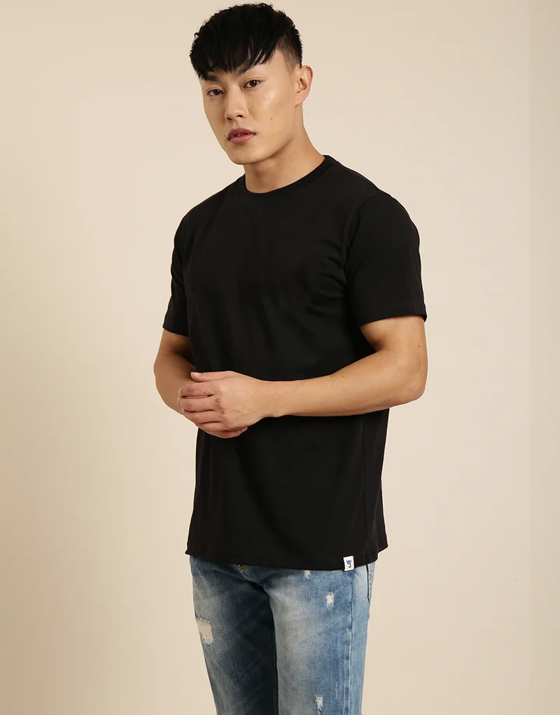 Joven Black Oversized T-Shirt for Men
