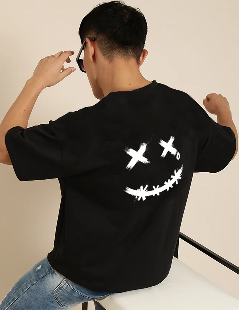 Joven Black Oversized T-Shirt for Men
