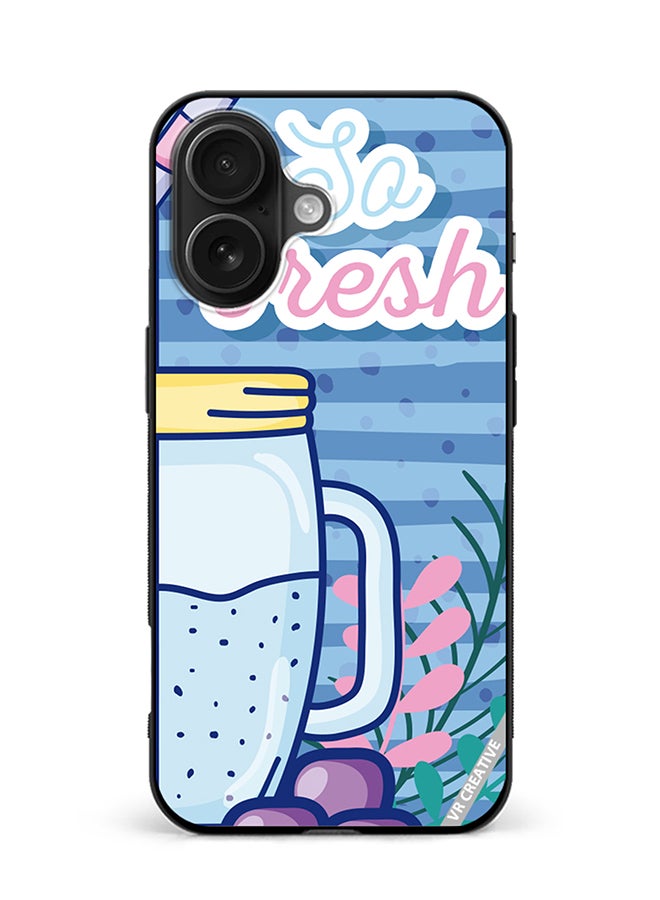 VR CREATIVE Protective Case Cover For Apple iPhone 16 Refreshing Juice Design Multicolour