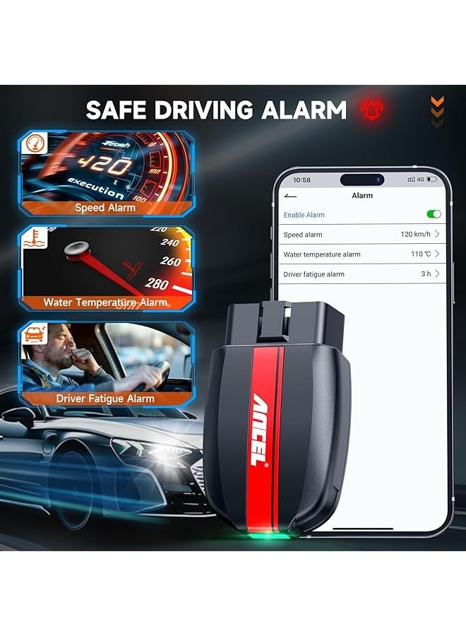 Ancel BD200 OBD2 Scanner Bluetooth, Code Reader for Vehicles & Check Engine Diagnostic Scan Tools with Battery Test, Exclusive App On iOS & Android, Wireless OBDII Adapter Works for 1996 & Newer Cars  - Image 3