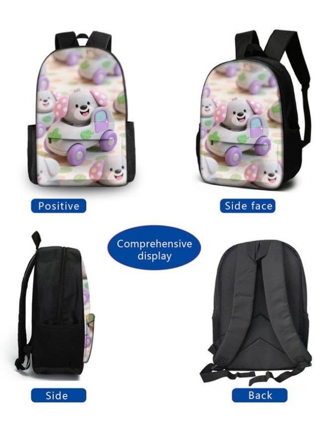 Bright Li Fire Unlock the new fashion of childish fun! Three-piece set of bags, cartoon elements for children and teenagers (students, children, friends' outings, mountain climbing, schooling, etc. can be used) - 106 - Image 3