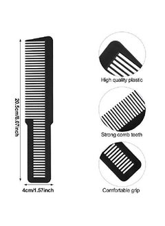 Patelai 6 Pieces Hair Cutting Comb Professional Styling Comb Barber Styling Hair Comb Clipper Cutting Comb For Stylists And Barbers (Black)  - Image 3