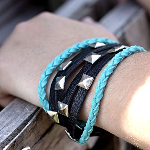 Realeather Silver Creek Leather Co Realeather Deerskin Leather Lace for Crafts and Jewelry Making, 3/16" x 50', Turquoise - Image 4