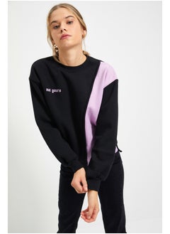 Sweatshirt - Black - Regular fit