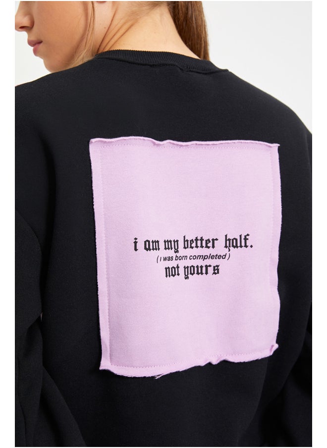 trendyol - Sweatshirt - Black - Regular fit - Image 1