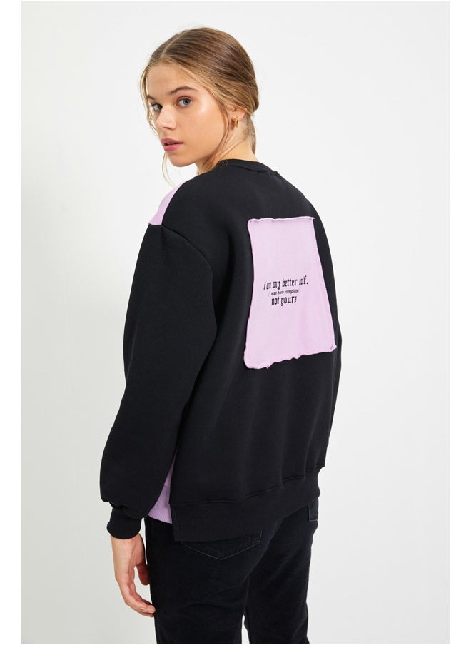 trendyol - Sweatshirt - Black - Regular fit - Image 1