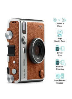 Instax Mini EVO Hybrid Brown Instant Camera + Fujifilm Instax Mini Contact Sheet 20 Sheets and Cleaning Cloth - pzsku/ZEC6E0194169DAEBD0B4AZ/45/1741443912/5949efdc-a267-45ae-a134-96d0fedb8a03