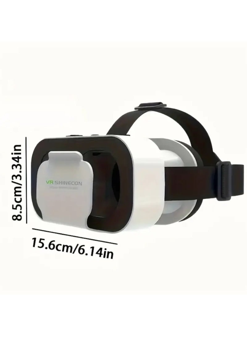Shinecon Mobile VR Earphones | Mobile VR Viewer, Adjustable VR Earphones for Adults Watching Movies, Comfortable VR Goggles/Glasses+Joystick for All 4.5-6.5 inch Screen Smartphones  - Image 2
