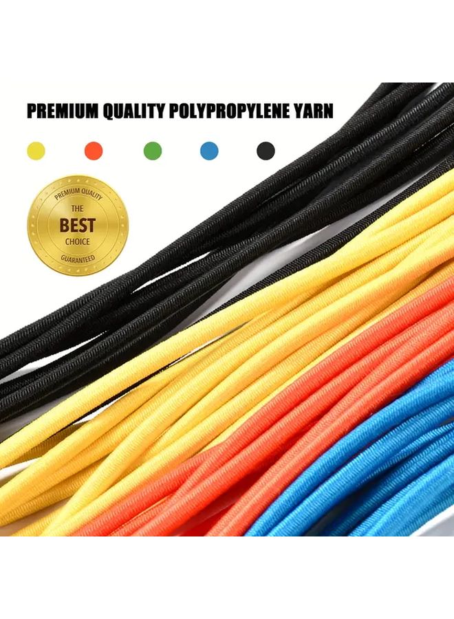 12pcs Rubber And Metal Elastic Cords With Hooks 10 Inch Adjustable For Luggage Car Rack - Image 5