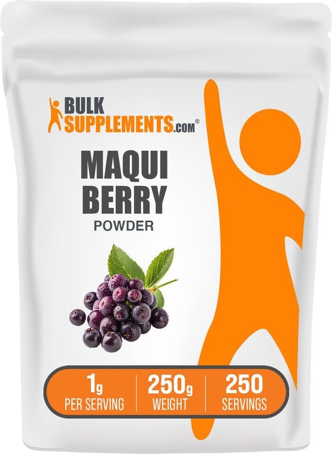 بالك سابلمنتس مسحوق توت الماكي من BulkSupplements.com - مسحوق فاكهة توت الماكي، مكمل عشبي - خالٍ من الغلوتين، 1 غرام لكل حصة، 250 غرام (8.8 أونصة) (عبوة واحدة) - Image 1