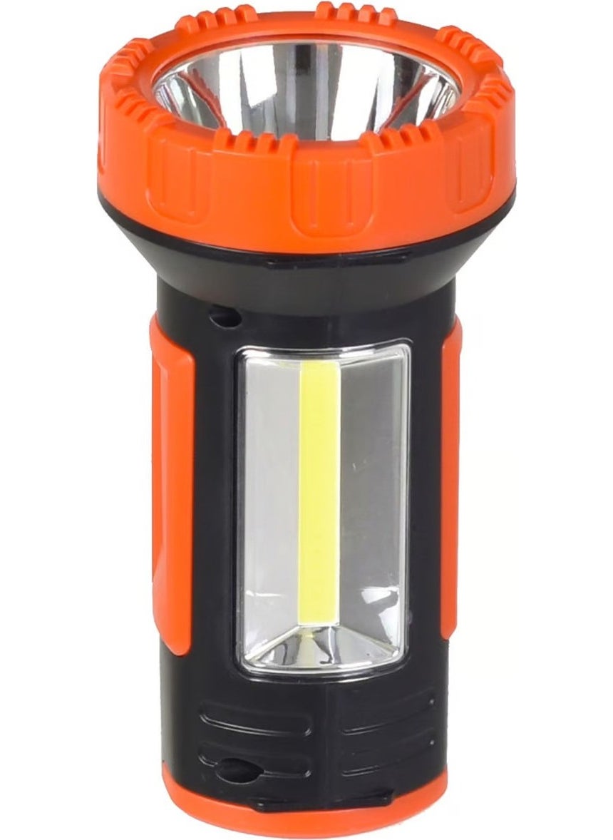 Tarez FX-519 Rechargeable Flashlight 3W USB Cree + Cob LED Camping Lantern with Powerbank  - Image 3