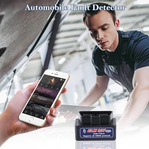 DETACHI Advanced Chipset Car Scanner OBD 2 Bluetooth, Car Fault Diagnostic Tool Device Mini ELM 327 V2.1 for Bike Bs6 with Smart Code Readers Support Android Windows iOS - Image 4