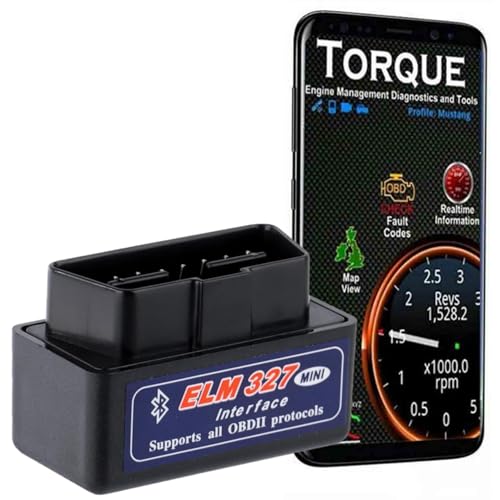 DETACHI Advanced Chipset Car Scanner OBD 2 Bluetooth, Car Fault Diagnostic Tool Device Mini ELM 327 V2.1 for Bike Bs6 with Smart Code Readers Support Android Windows iOS - Image 1