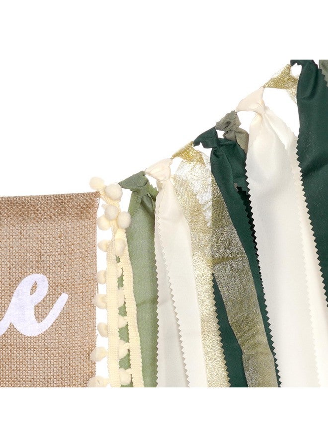 Nydotd 1st Birthday Highchair Banner Baby First Birthday Party Banner Decorations Wild Jungle Theme Safari One Year Birthday High Chair Banner Garland for Boy Baby Shower Supplies - Image 3