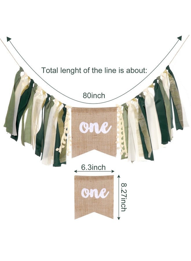 Nydotd 1st Birthday Highchair Banner Baby First Birthday Party Banner Decorations Wild Jungle Theme Safari One Year Birthday High Chair Banner Garland for Boy Baby Shower Supplies - Image 2