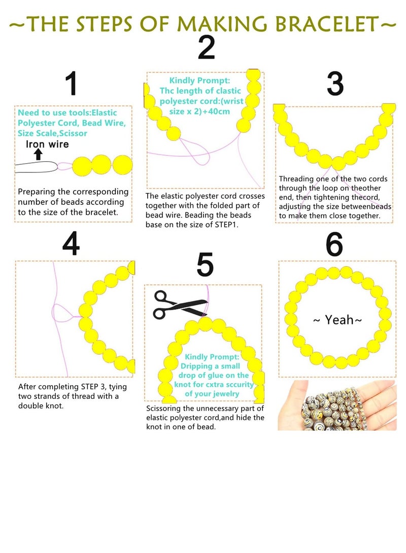 كاست ويف خرز للسوار ، 6-12 مللي متر من خرز الحجر الطبيعي خرز الملكيت للأساور أسود أبيض حجر مخططة خرز دائري فضفاض لصنع المجوهرات - Image 4