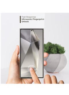 9H For Samsung Galaxy S24 Ultra Tempered Glass Screen Protector Anti Fingerprint HD Clear  - Image 2