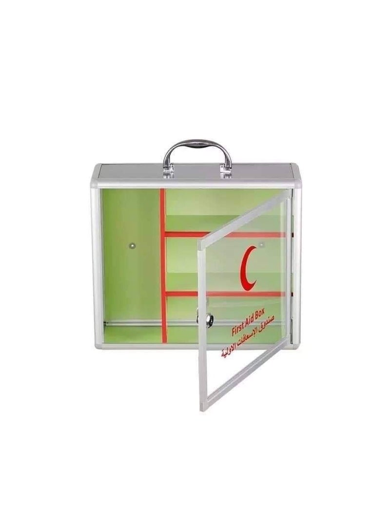 Home Time Aluminum First Aid Box White/Clear/Red - Image 4