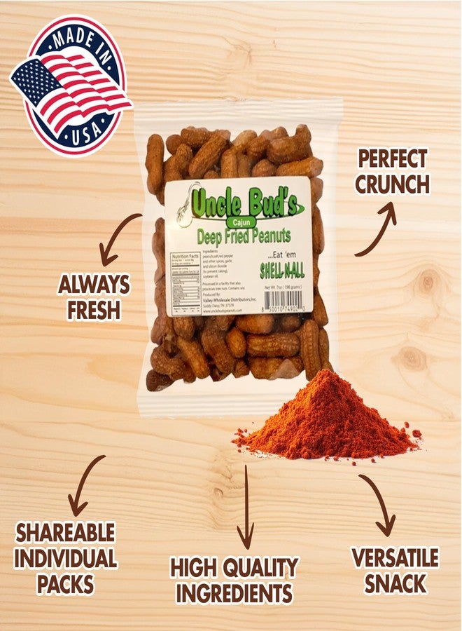 Jerky-n-Spice Uncle Bud's Deep Fried Peanuts In Shell (4-Pack) | Premium Flavor Cajun Peanuts | Crunchy & High Protein Healthy Nuts | Ideal Gourmet Snacks For Gatherings, Camping & Road Trips | USA Made - Image 4