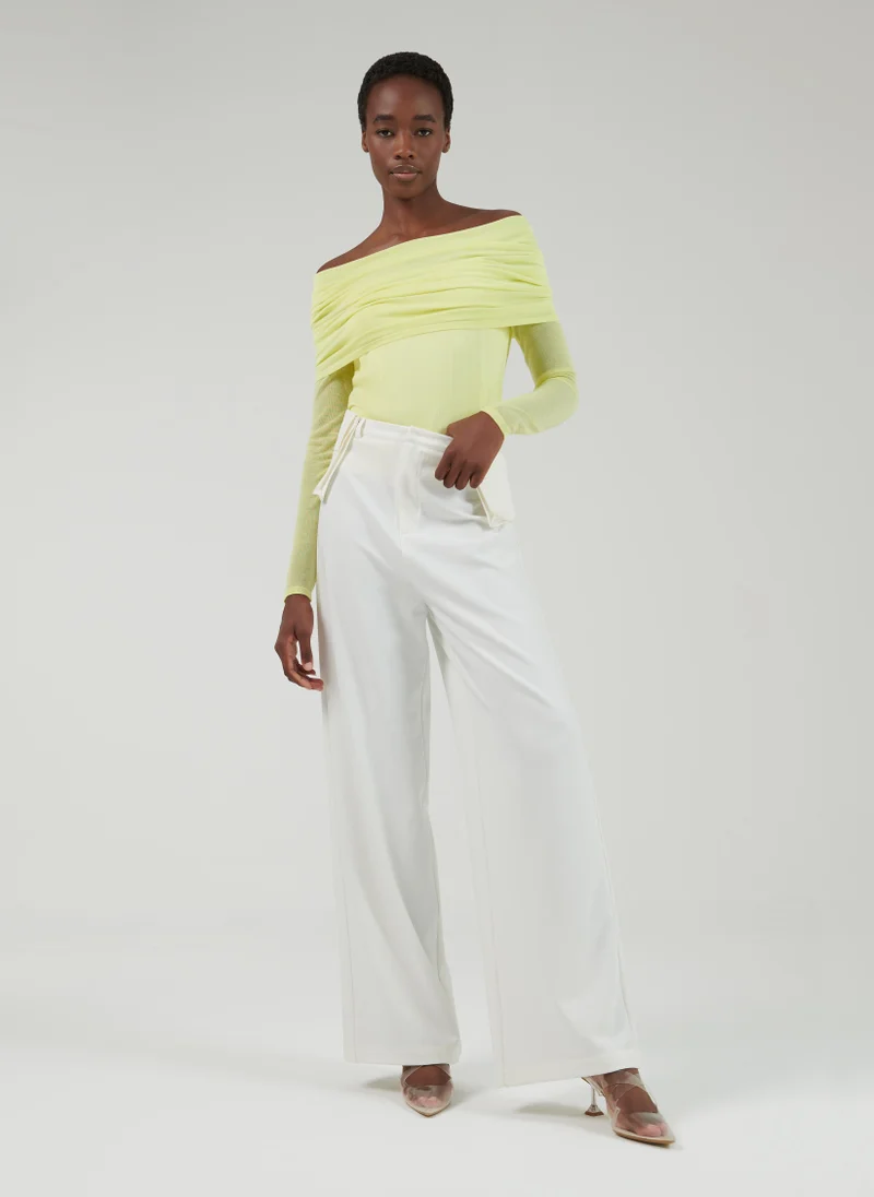 leem Off-Shoulder Knitted Top