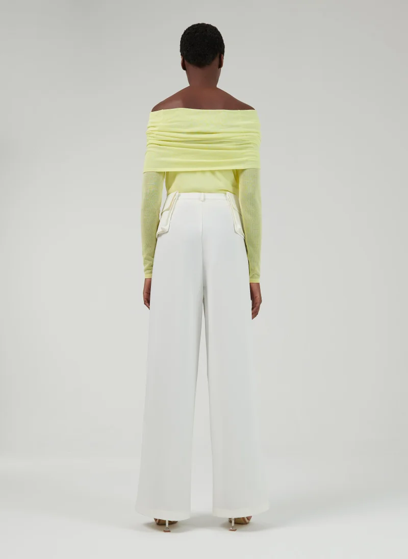 leem Off-Shoulder Knitted Top