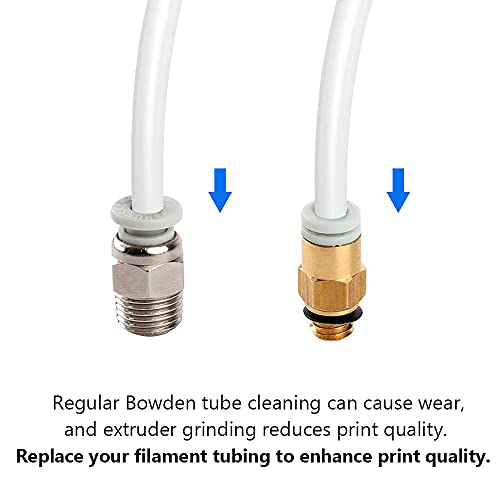 Feelers PTFE Teflon Tubing, 8mm ID X 10mm OD Tube White Connector Teflon Tube Hose Line for Bowden 3D Printer, 3 Meters - Image 5