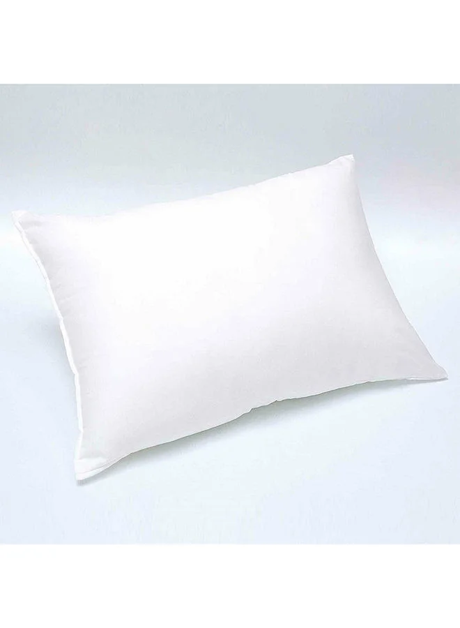 DANUBE HOME Cotton Surface Pillow Hypoallergenic Side And Back Sleeping Pillows For Neck And Shoulder Support White L50xW70 cm