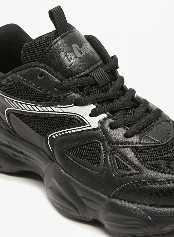 Lee Cooper Mens' Textured Sports Shoes with Lace-Up Closure