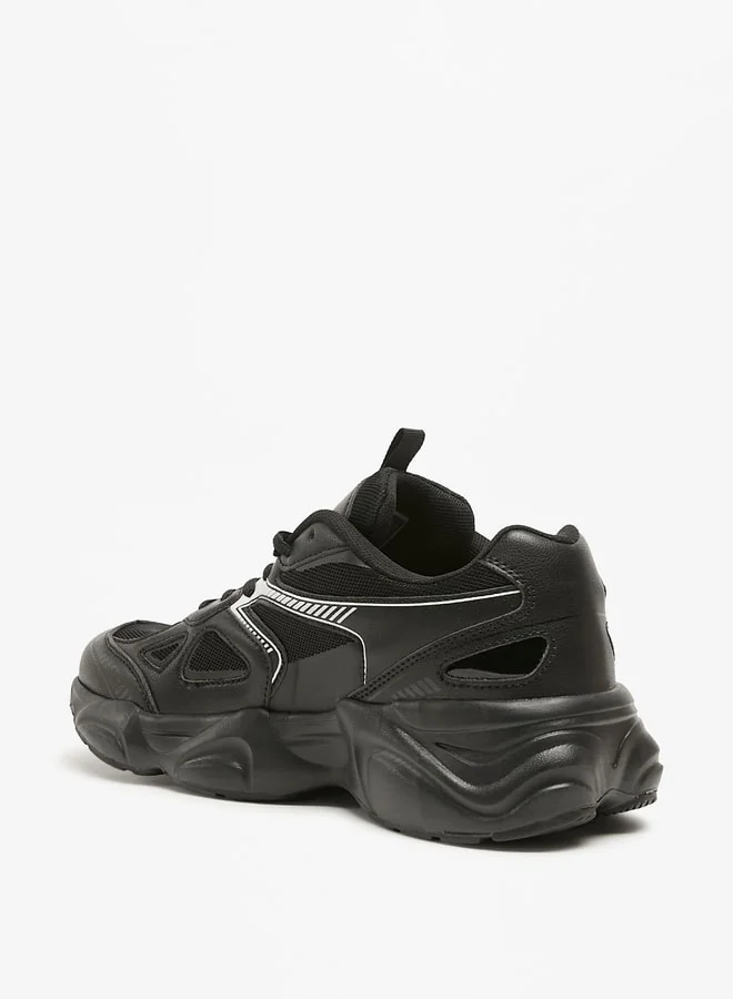 Lee Cooper Mens' Textured Sports Shoes with Lace-Up Closure