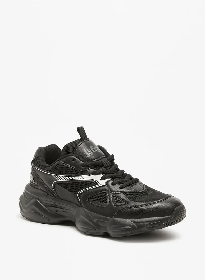 Lee Cooper Mens' Textured Sports Shoes with Lace-Up Closure