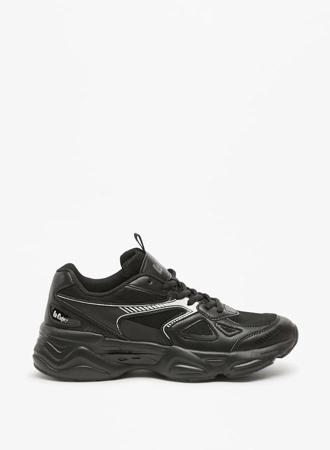 Lee Cooper Mens' Textured Sports Shoes with Lace-Up Closure