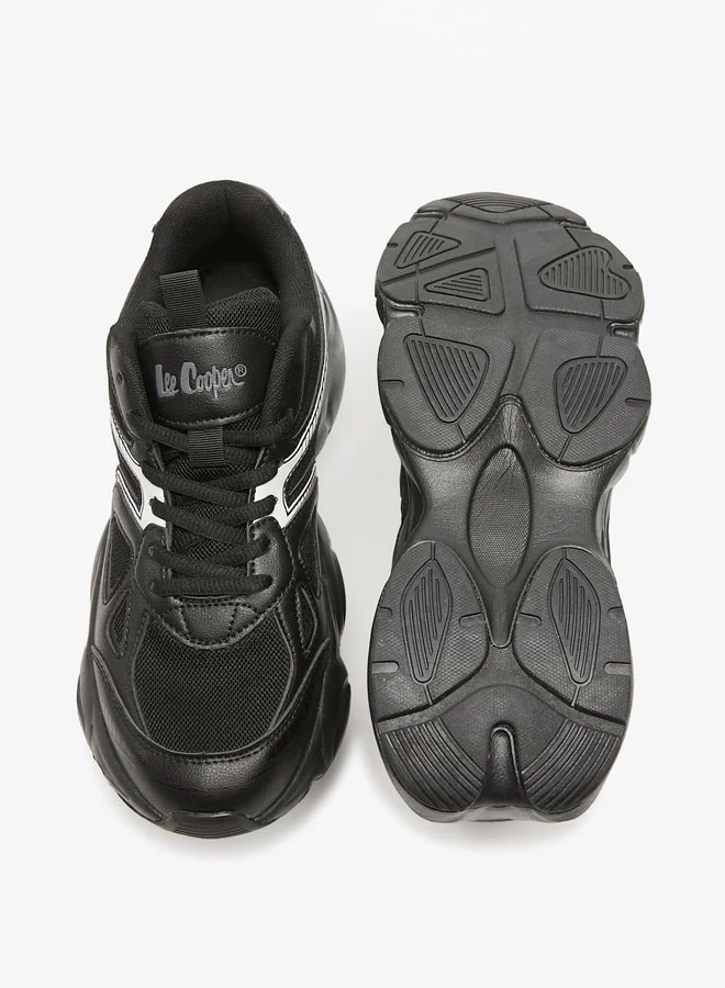 Lee Cooper Mens' Textured Sports Shoes with Lace-Up Closure