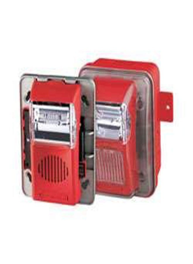 Gentex WGEC24-75WR 24VDC Outdoor Horn & Strobe Combination Kit - Red Faceplate - Image 2