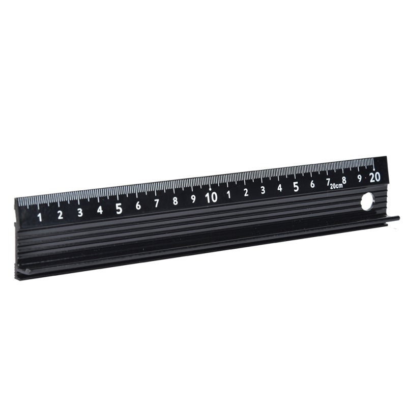 Aluminum Alloy Cutting Ruler L-Shaped 20 30 45cm with Anti-Slip Rubber Base - Protruding Protective Plate for Safe Cutting Anti-Seepage Ink Structure for Home DIY Measurement - Image 4