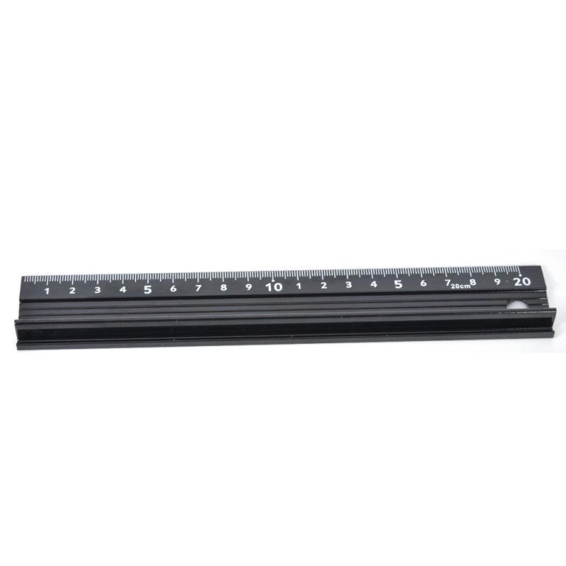 Aluminum Alloy Cutting Ruler L-Shaped 20 30 45cm with Anti-Slip Rubber Base - Protruding Protective Plate for Safe Cutting Anti-Seepage Ink Structure for Home DIY Measurement - Image 1