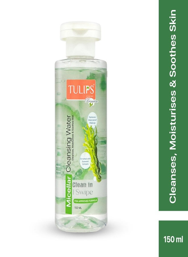 Tulips Premium Micellar Clensing Water Enriched with Seaweed Extracts I Waterprof makeup remover I Suitable for Sensitive Skin (300 ml x 2 pack) - Image 2
