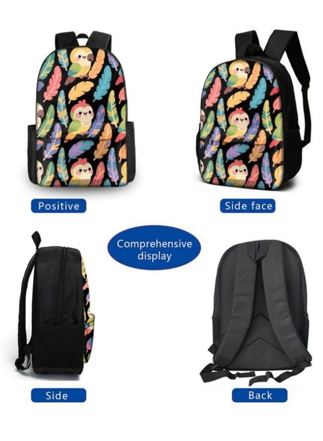 Bright Li Fire popular new cute cartoon print, three-piece practical bag combination (students, children, friends outings, mountain climbing, etc. can be used) - 70 - Image 3