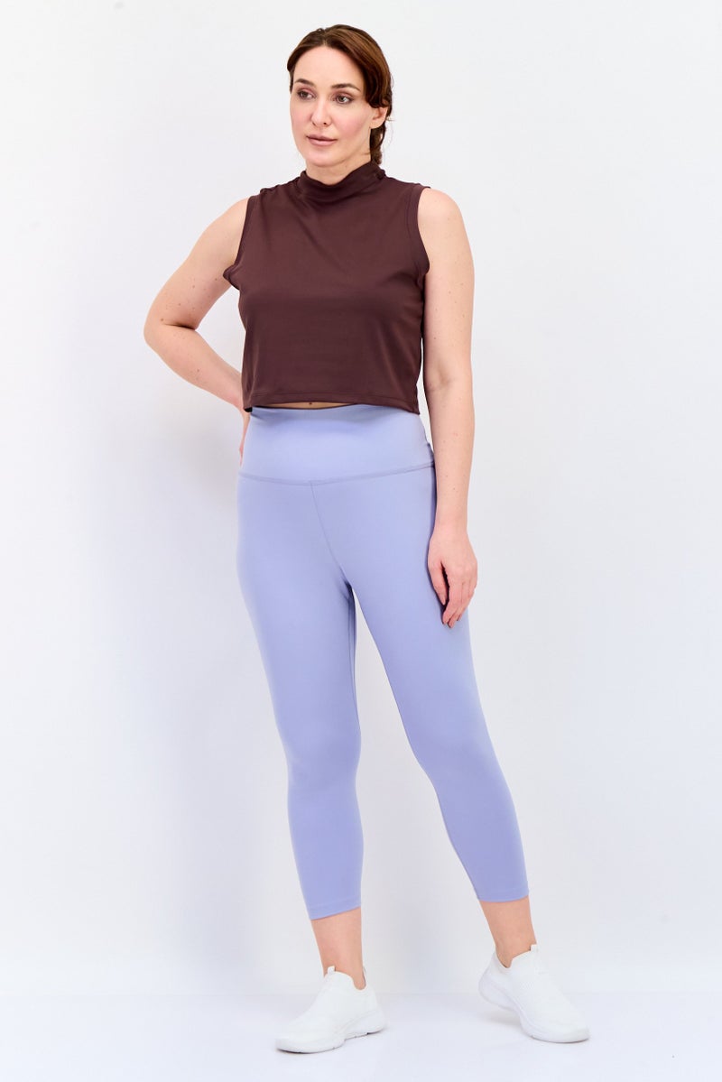 Nike تي شيرت تدريب بدون أكمام للنساء بتقنية دري-فيت، بني - Image 4