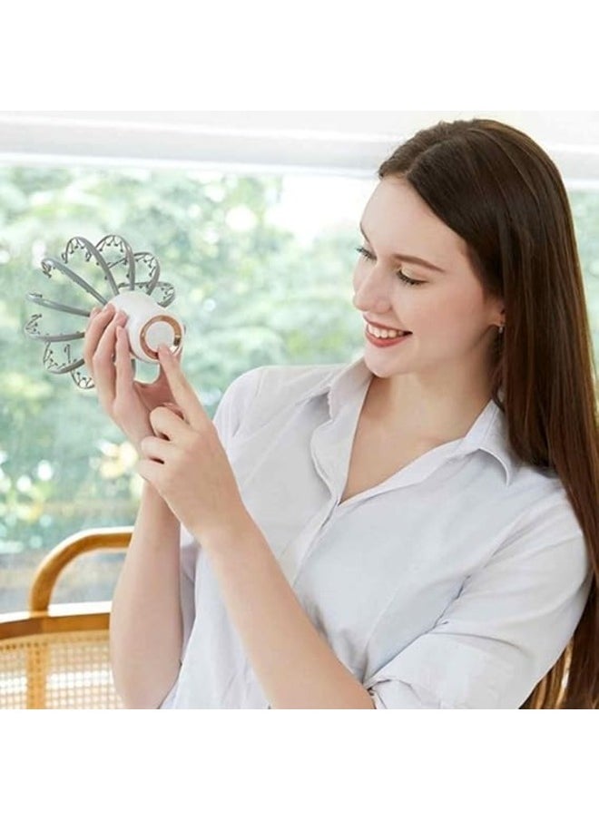 Generic - Massager Hands Free Electric Scalp Head with 12 Massager Three Speed Adjustable Octopus Claws for Stress Relief - Image 1