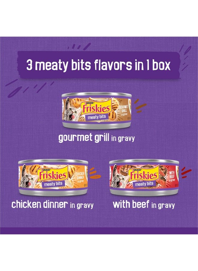 فريسكس طعام القطط الرطب Purina Friskies Gravy، عبوة متنوعة من قطع اللحوم - (عبوة من 24 علبة) 5.5 أونصة  - Image 3